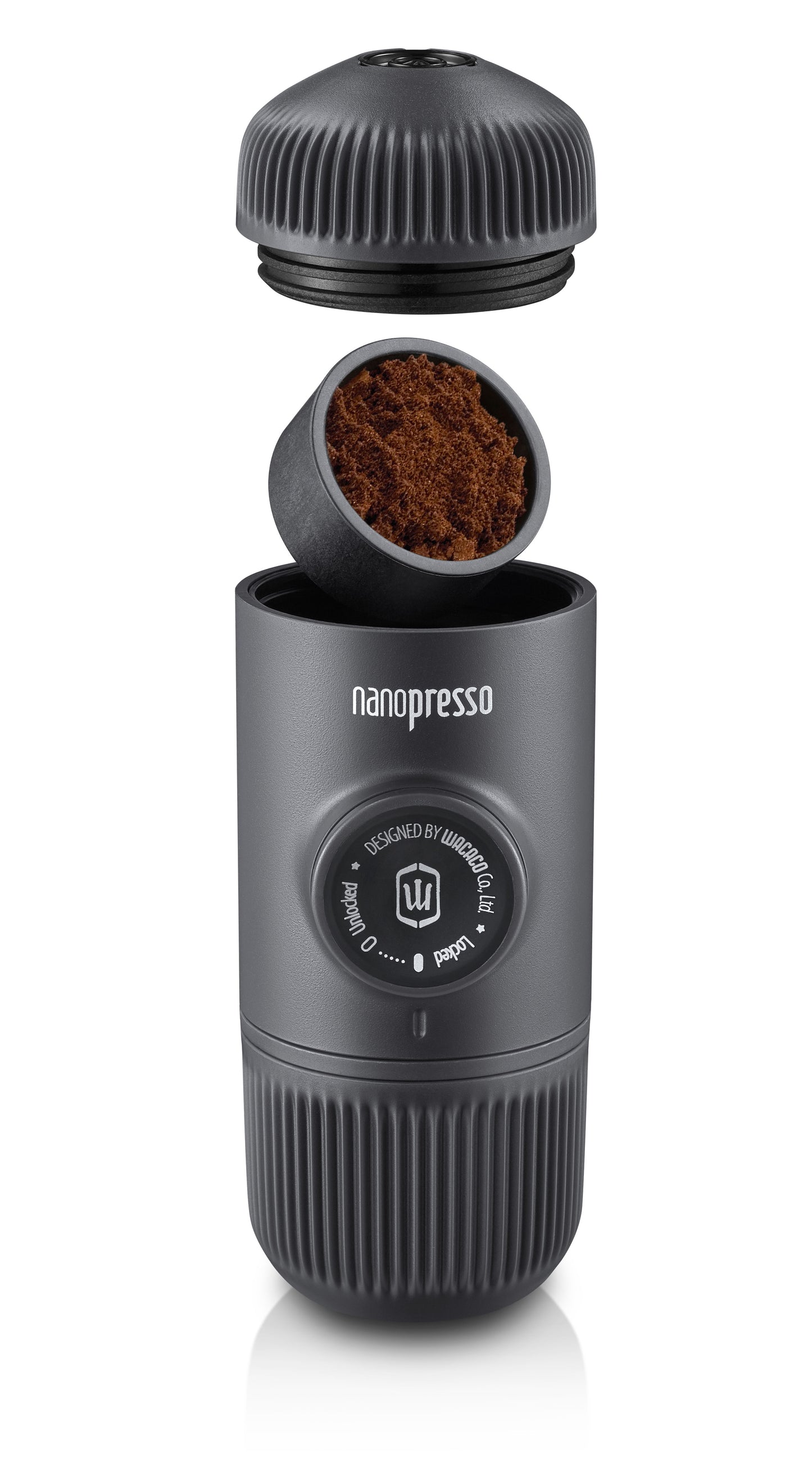 Wacaco Nanopresso Portable Espresso Machine, Upgrade Version of Minipresso, 18 Bar Pressure, Extra Small Travel Coffee Maker. - VKTRN