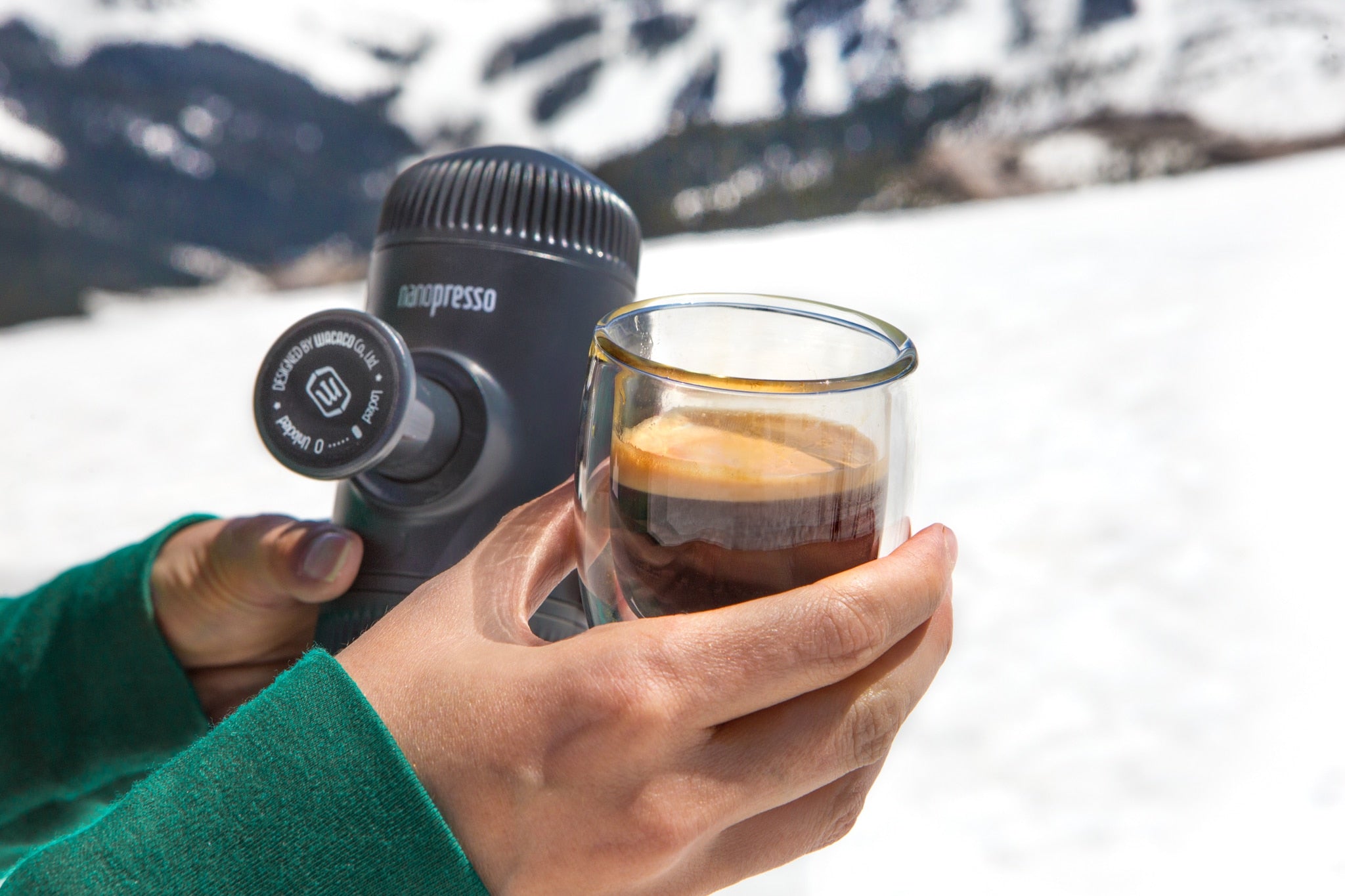 Wacaco nanopresso portable top espresso maker