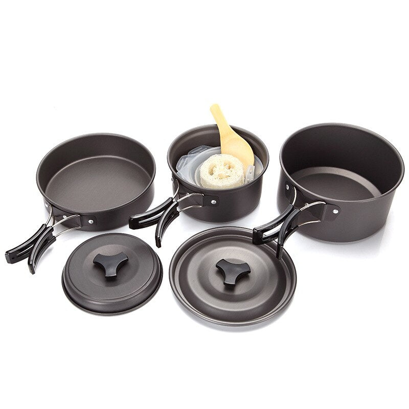 Outdoor Cookware - Portable Pot, Pan, Bowl Set - VKTRN