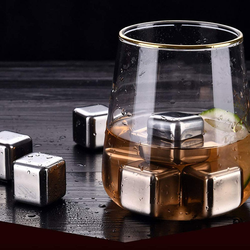 Food-Safe Stainless Steel Ice Cubes